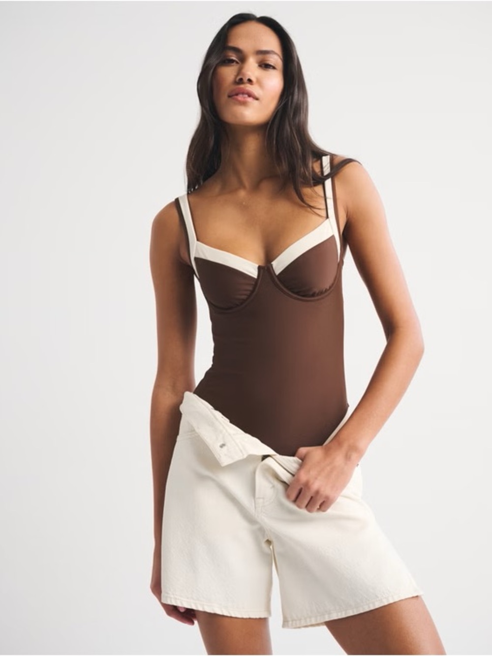 Abercrombie & Fitch Underwire One Piece Swimsuit NWT XXS - Picture 2 of 5